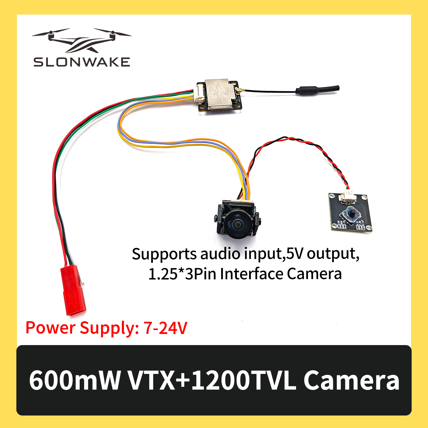 SLONWAKE 5.8G 600mW 7-24V FPV  - Drone Transmitter recensione e prezzo