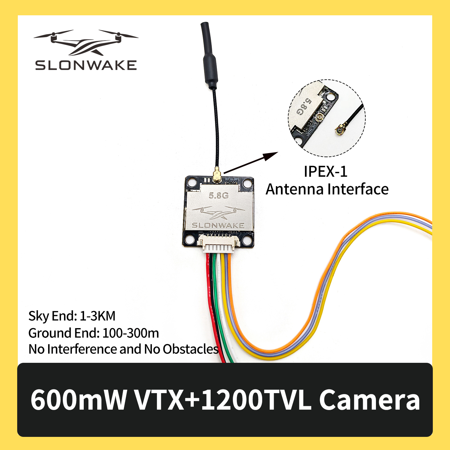 SLONWAKE 5.8G 600mW 7-24V FPV  - Drone Transmitter recensione e prezzo