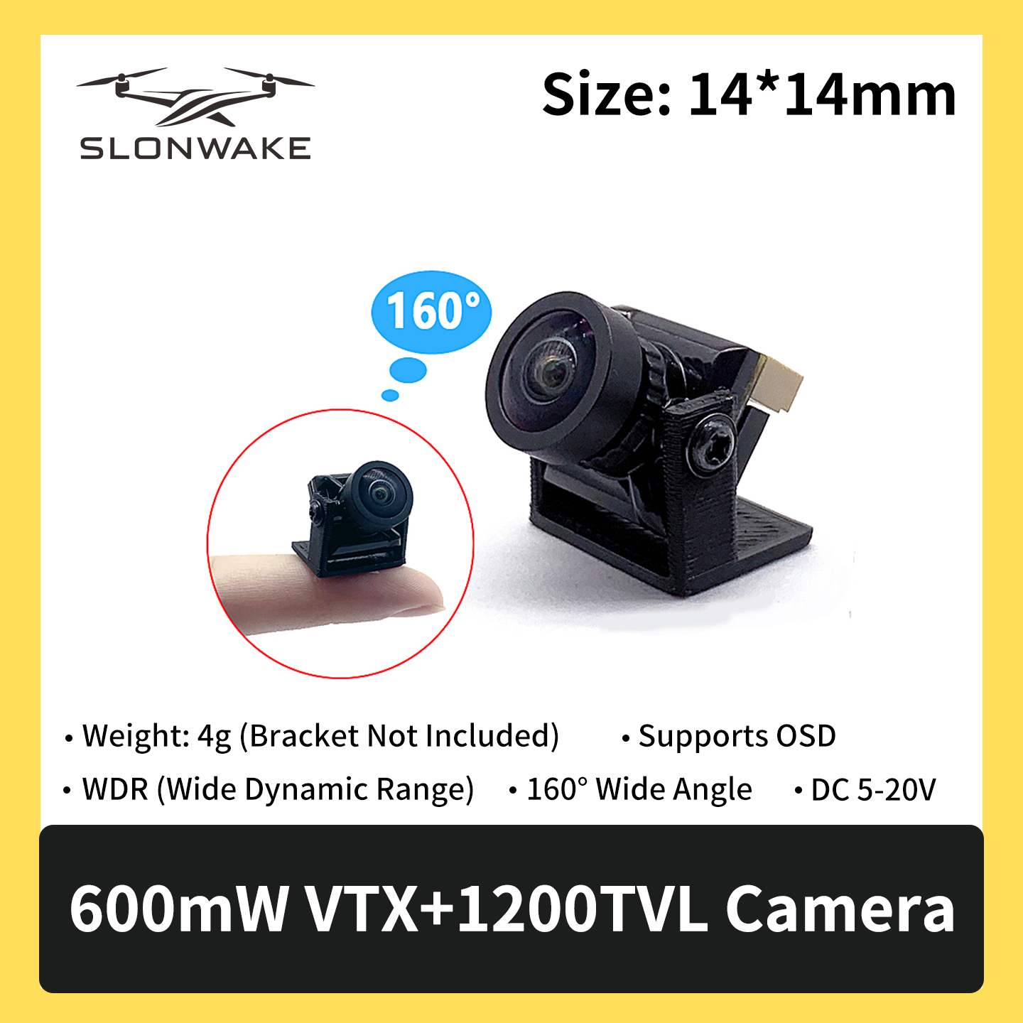 SLONWAKE 5.8G 600mW 7-24V FPV  - Drone Transmitter recensione e prezzo