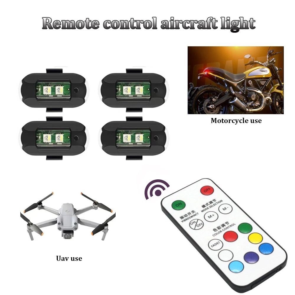 1Pcs Remote LED RGB Anti-colli - Drone Led Light recensione e prezzo