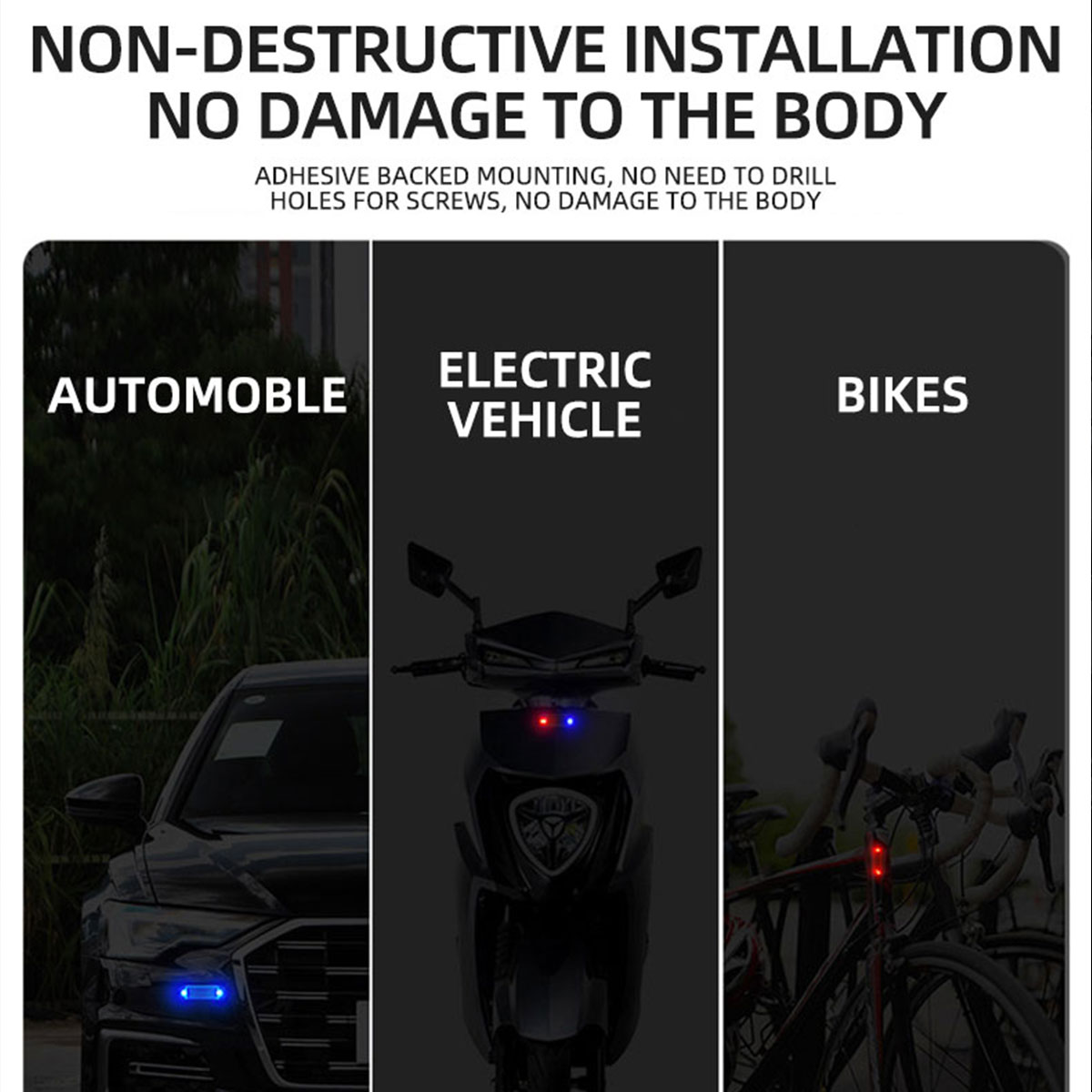 Solar Power Anti-Theft Alarm L - Drone Led Light recensione e prezzo