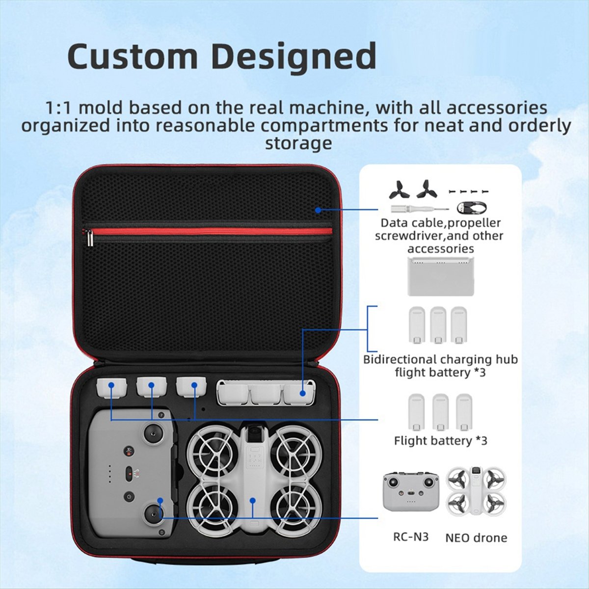 A43M Carrying Storage Bag for  - Drone Battery Strap recensione e prezzo