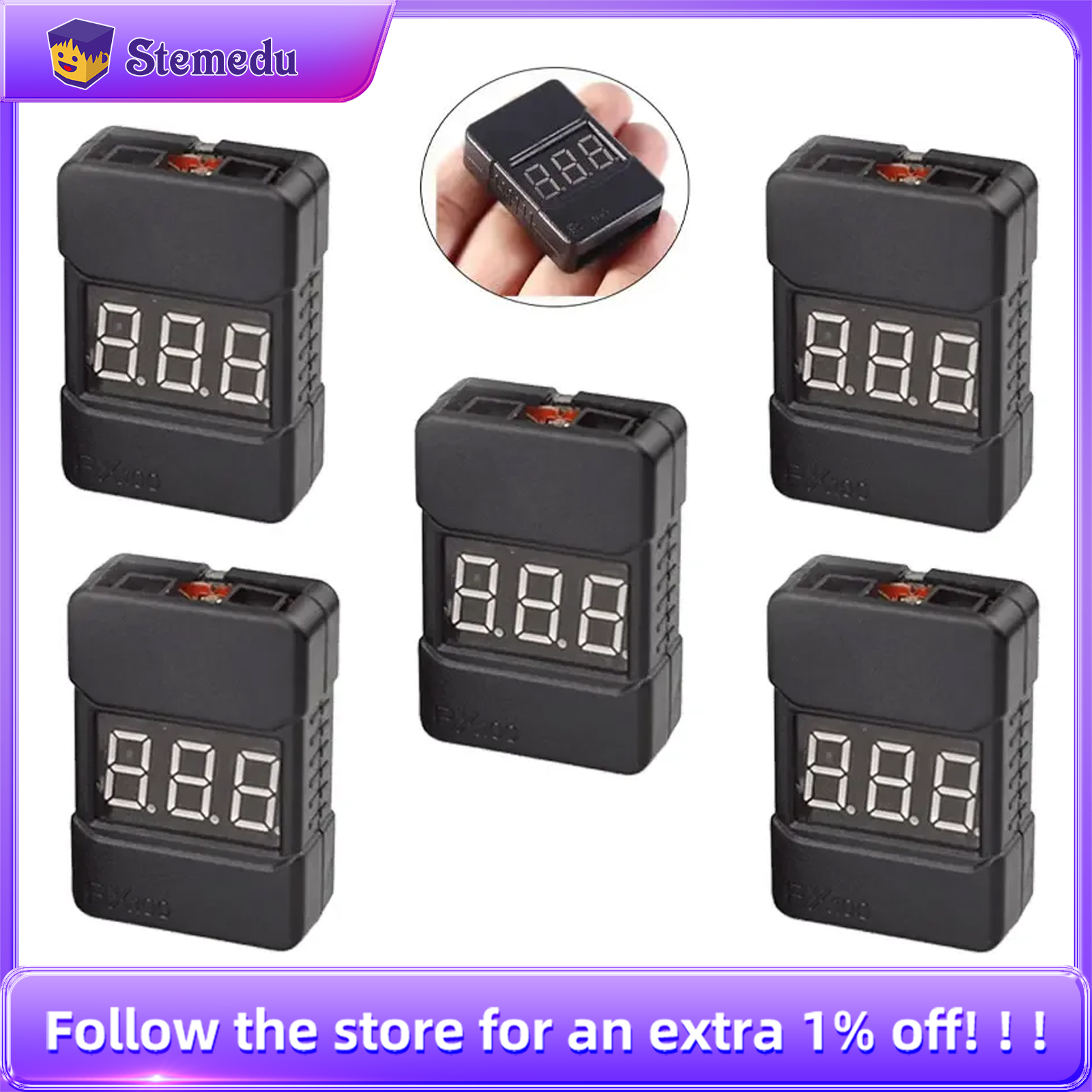 BX100 1-8S Lipo Battery Voltag - Drone Buzzer recensione e prezzo